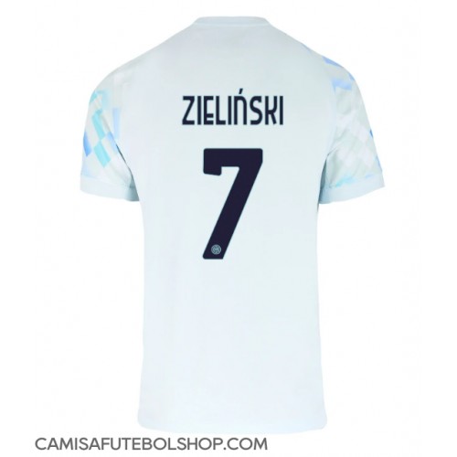 Camisa de time de futebol Inter Milan Piotr Zielinski #7 Replicas 2º Equipamento 2025-26 Manga Curta
